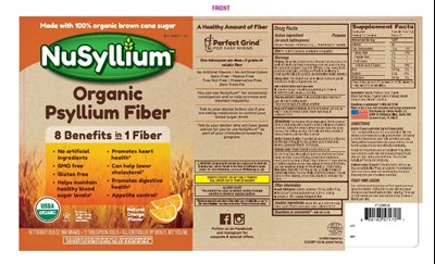Nusyllium Organic Natural Fiber Orange Flavor (Psyllium Husk Otc49110)